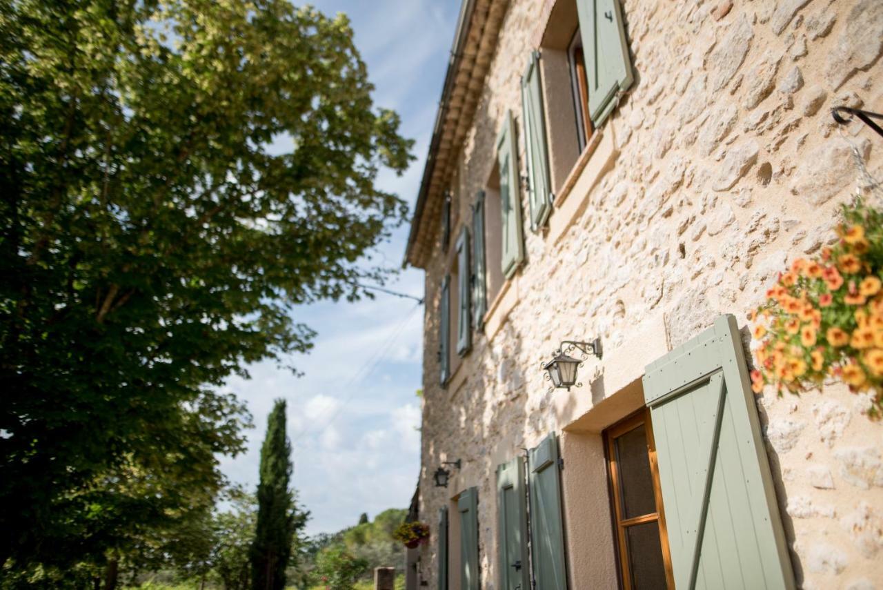 Bed and Breakfast Le Mas Des Romarins Fayence Exterior foto